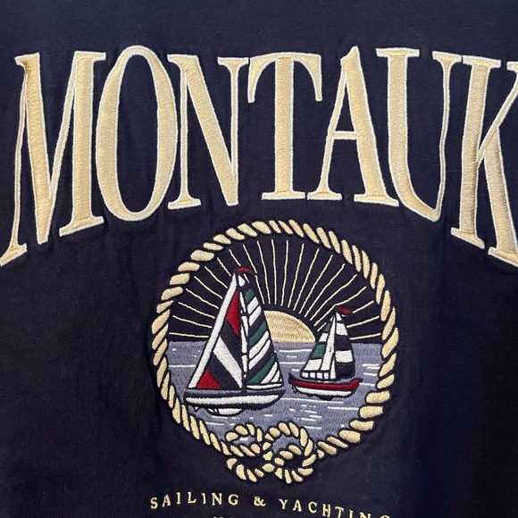 Montauk Navy Blue Women's Sweater - Picture 2 of 3